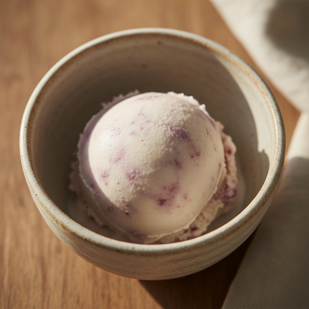 Çiğ sütlü sade gelato
